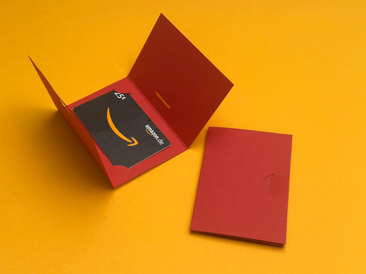 Geschenkkartenhülle für Gutscheine im Kreditkartenformat