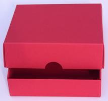Stülpdeckel-Box quadr. 8x8 cm Höhe 3,4 cm